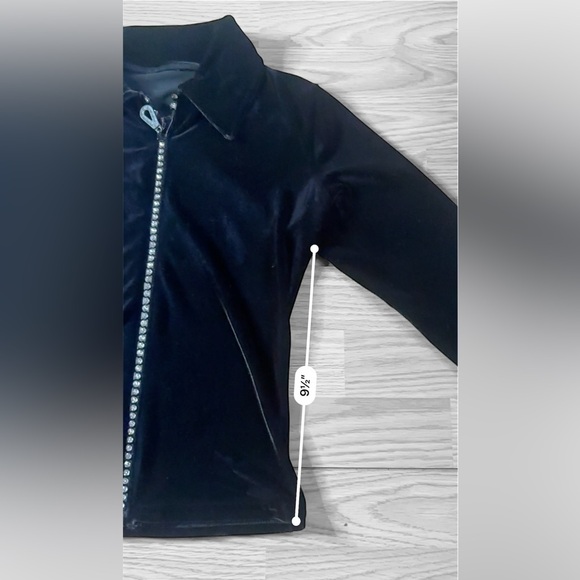 Girls Velour Sparkly Tracksuit Set - Picture 13 of 15